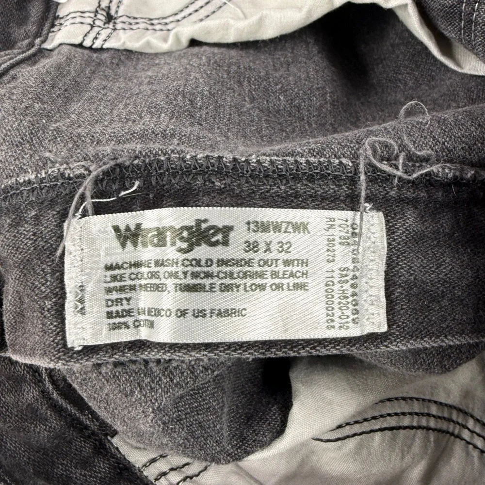 Wrangler Jeans Mens 38x32 (Fits 38x31) Black 13MWZW Cowboy Cut Western‎ Denim